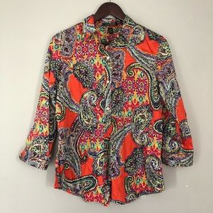 Lauren Ralph Lauren Button Up Shirt Size M